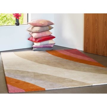 Lincoln Modal Modern Ivory Handmade Wool Carpet 