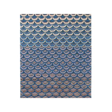 Decker Auron Modern Blue Handmade Wool Carpet 