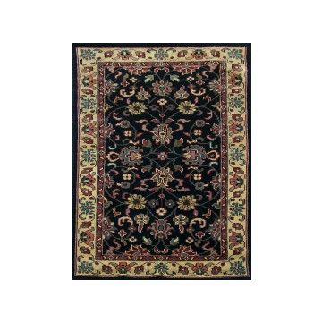 Rugsville Kashan Black Gold Wool Carpet 2'6" x 8'