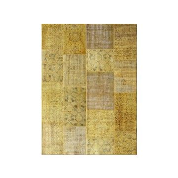 Rugsville Vintage Turkish Overdyed Patchwork Autumn Rug 4x6