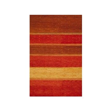 Rugsville Terza Contemporary Multi Stripes Handmade Wool Carpet 6' x 6'