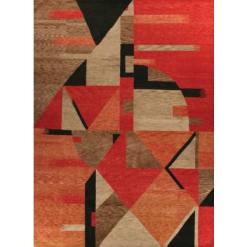 Nouvel 13 Abstra Modern Fire  Handmade Wool Carpet 