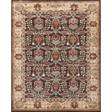 Brandon Arts & Crafts Handmade Floral Wool Carpet 