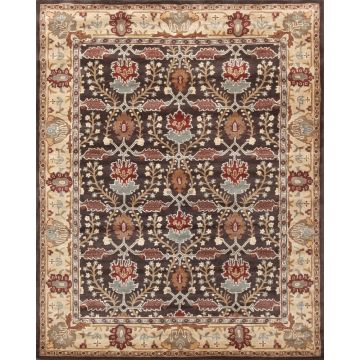 Brandon Arts & Crafts Handmade Floral Wool Carpet 