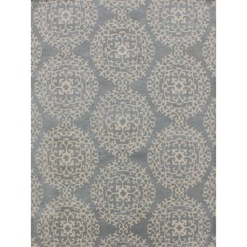 Rugsville Morris Medallion Procelian Blue Wool Carpet 8' x 10'