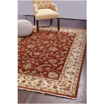Rugsville Ziegler Rust Beige Wool Carpet 10300