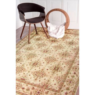 Rugsville Ziegler Traditional Beige Wool Carpet 10355
