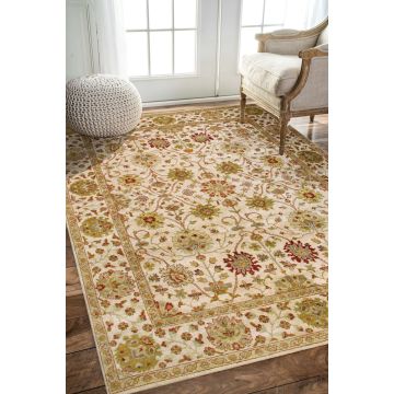 Rugsville Vegetable Dyes Beige Wool Carpet 8' x 10'