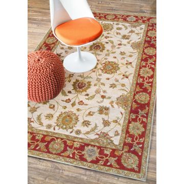 Rugsville Ziegler Beige Rust Wool Carpet 10180