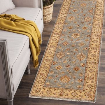Rugsville Ziegler Light Blue Beige Wool Carpet 10212