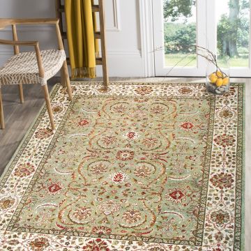 Rugsville Ziegler Traditional Green Beige Wool Carpet 8' x 10'