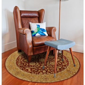 Rugsville Heritage Vegetable Dyes Rust Wool Carpet 6' x 6'