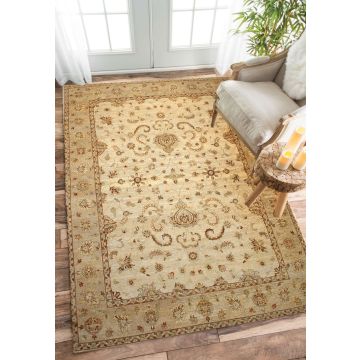 Rugsville Ziegler Traditional Beige Wool Carpet 10336