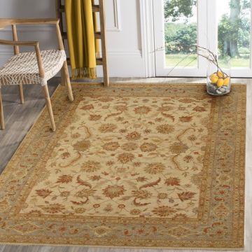 Rugsville Classic Floral Sultanabad Vegetable dyes Wool 10339-6x9 Rug