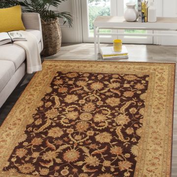 Rugsville Classic Floral Sultanabad Vegetable Dyes Wool Carpet 10342