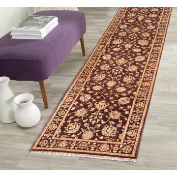 Rugsville Ziegler Brown Runner Wool Carpet 2'6" x 20'