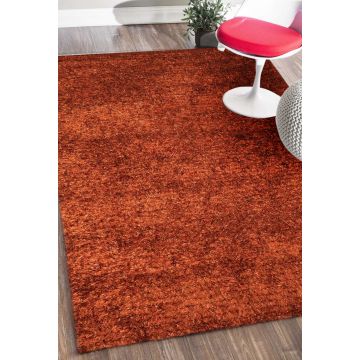 Rugsville Designer Shaggy Handmade Reds Carpet 10905