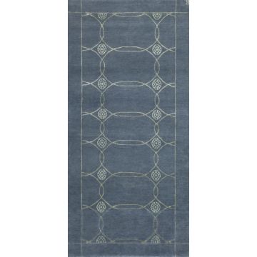 Sparta Newbie Modern Cobalt  Handmade Wool Carpet 