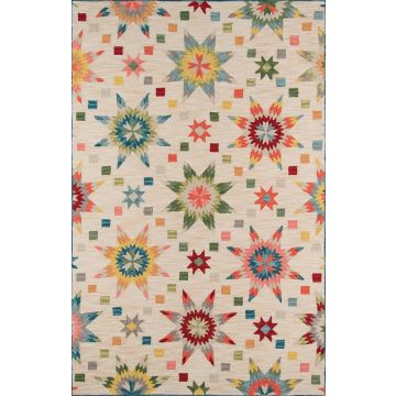 Summer SUM19  Modern Star Multi Wool Handmade Carpet 