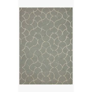  Wagon Sage Modern Handmade Wool & Silk Carpet 