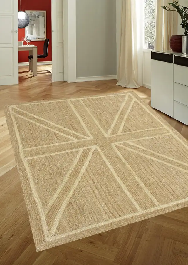Modern Beige, Flatweave dhurrie · 4′ × 6′